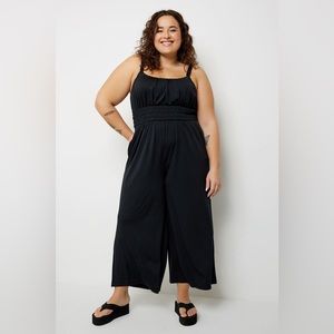 Smocked Bodice Jumpsuit